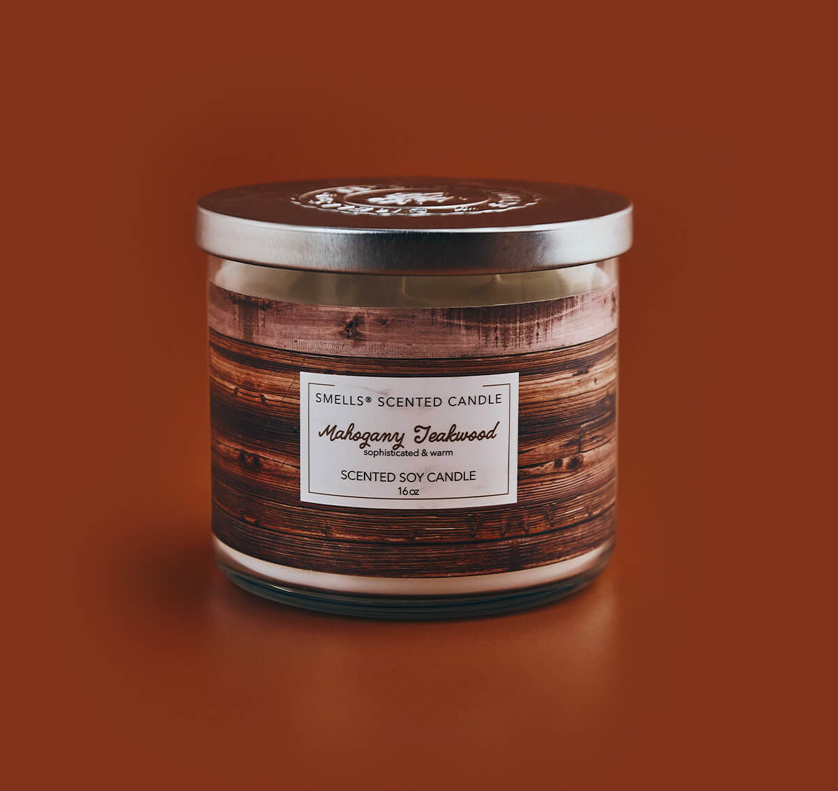 Mahogany Teakwood 3-Wick Scented Candle, 16 oz