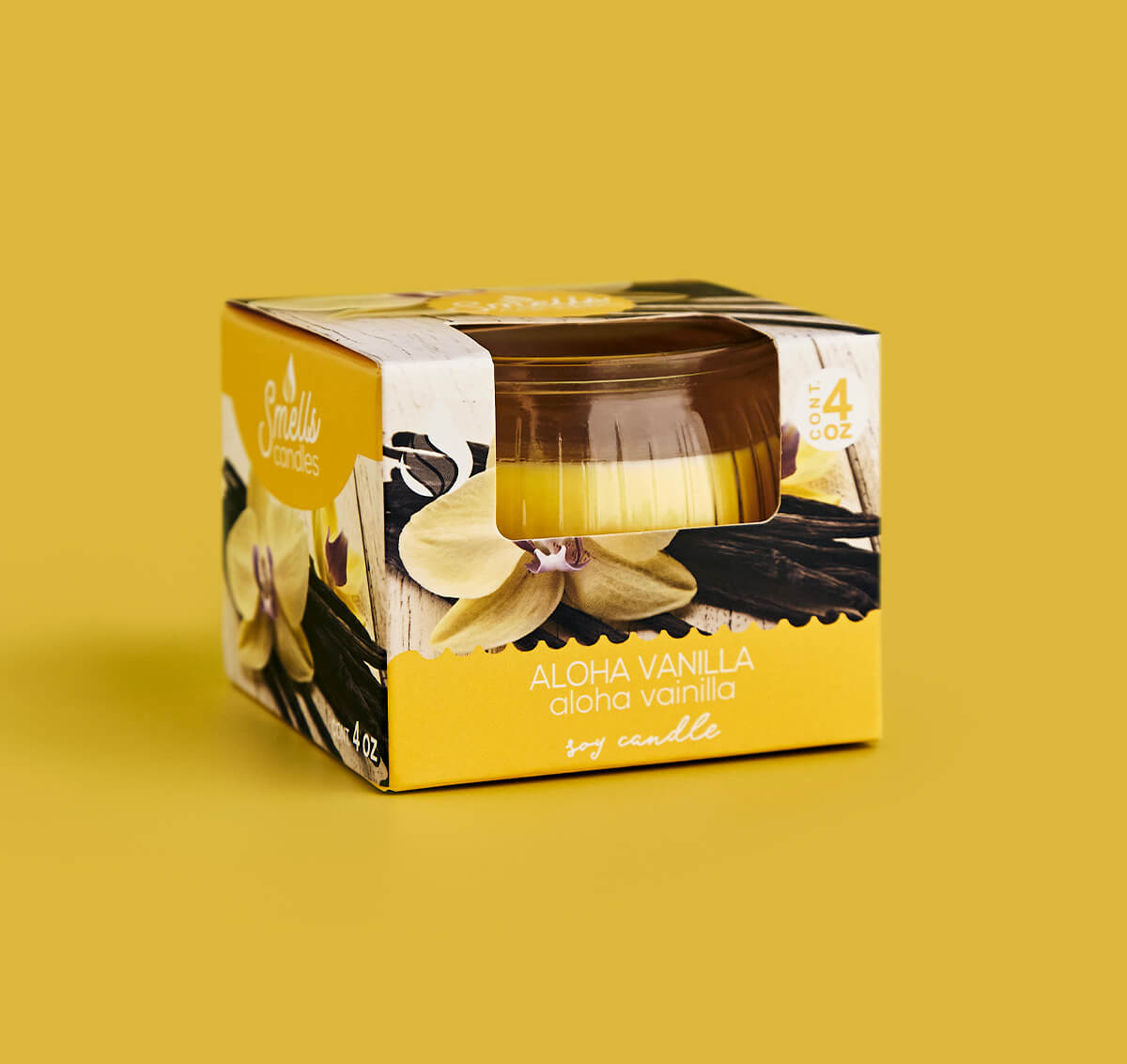 Aloha Vanilla Single Wick Scented Candle, 4 oz