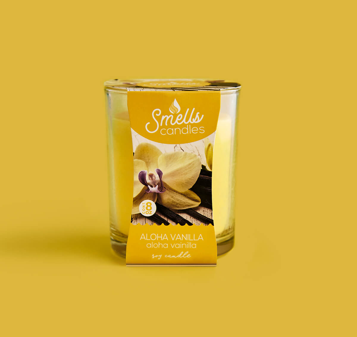 Aloha Vanilla Single Wick Scented Candle, 8 oz