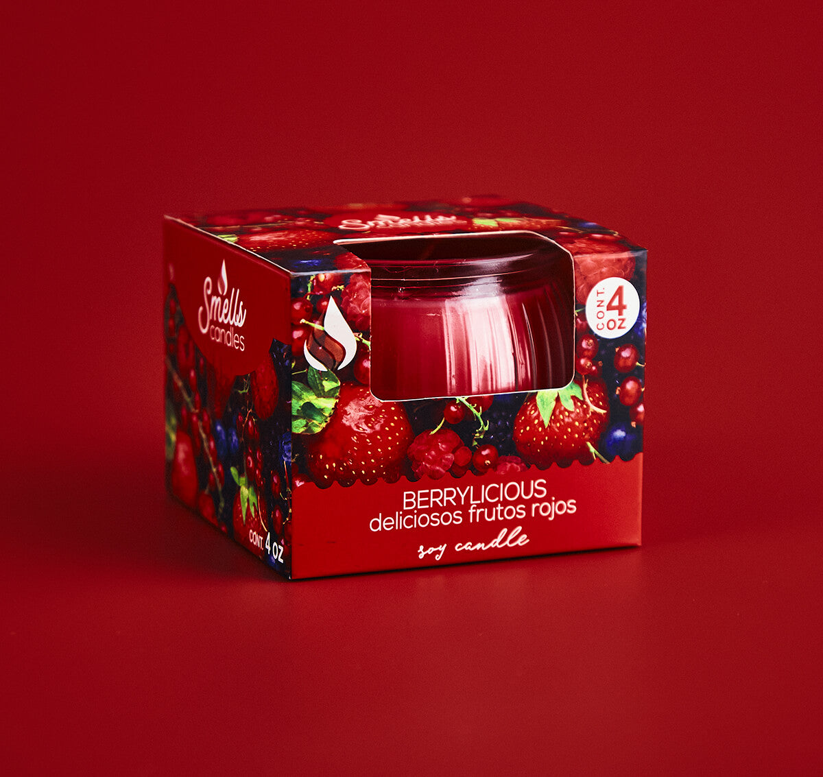 Berrylicious Single Wick Scented Candle, 4 oz