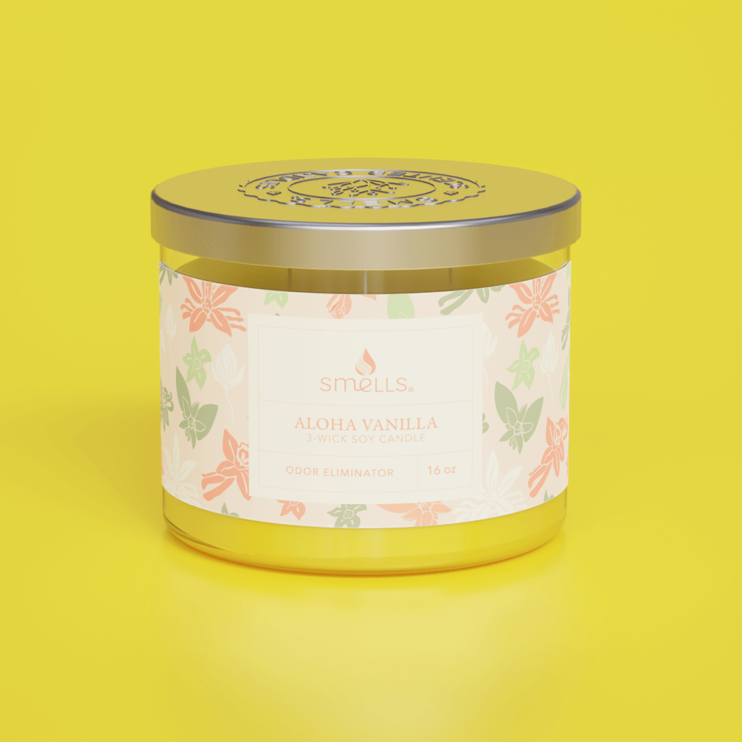 Aloha Vanilla 3-Wick Odor Eliminator Scented Candle, 16 oz