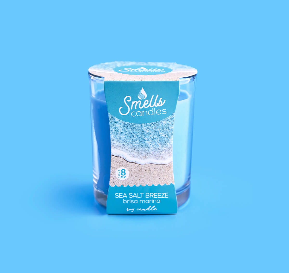 Sea Salt Breeze Single Wick Scented Candle, 8 oz