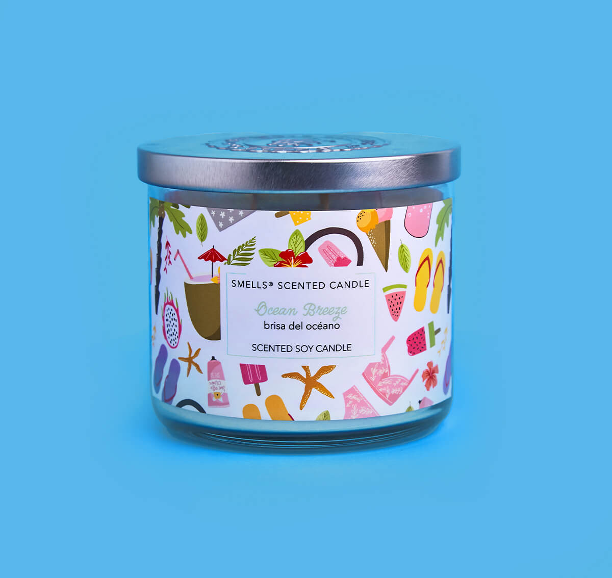 Ocean Breeze 3-Wick Scented Candle, 16 oz