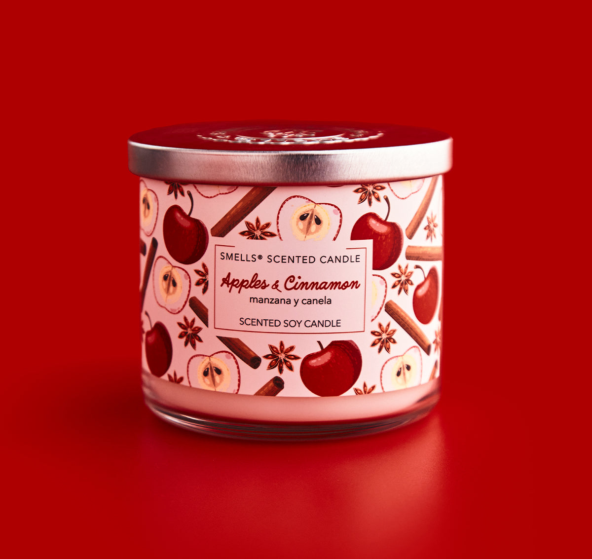 Apple Cinnamon 3-Wick Scented Candle, 16 oz