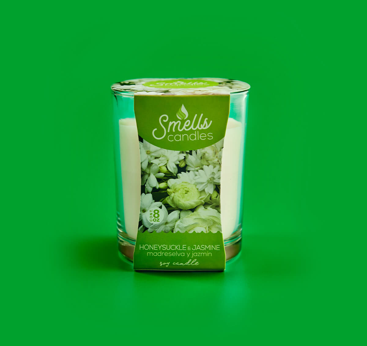 Honeysuckle & Jasmine Single Wick Scented Candle, 8 oz