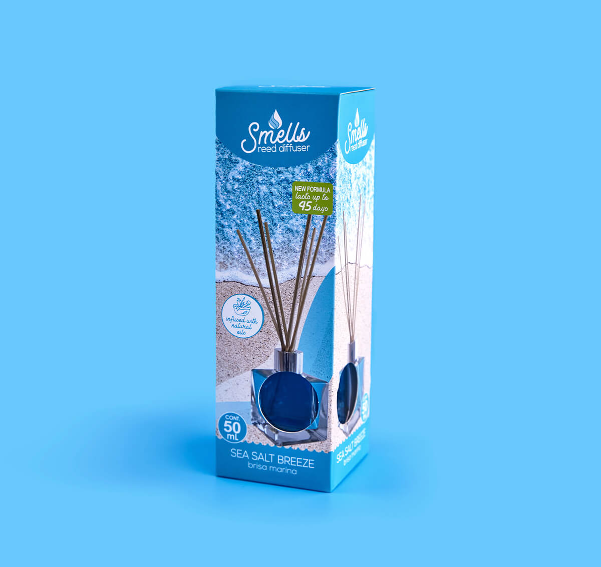 Sea Salt Breeze Reed Diffuser, 50 ml