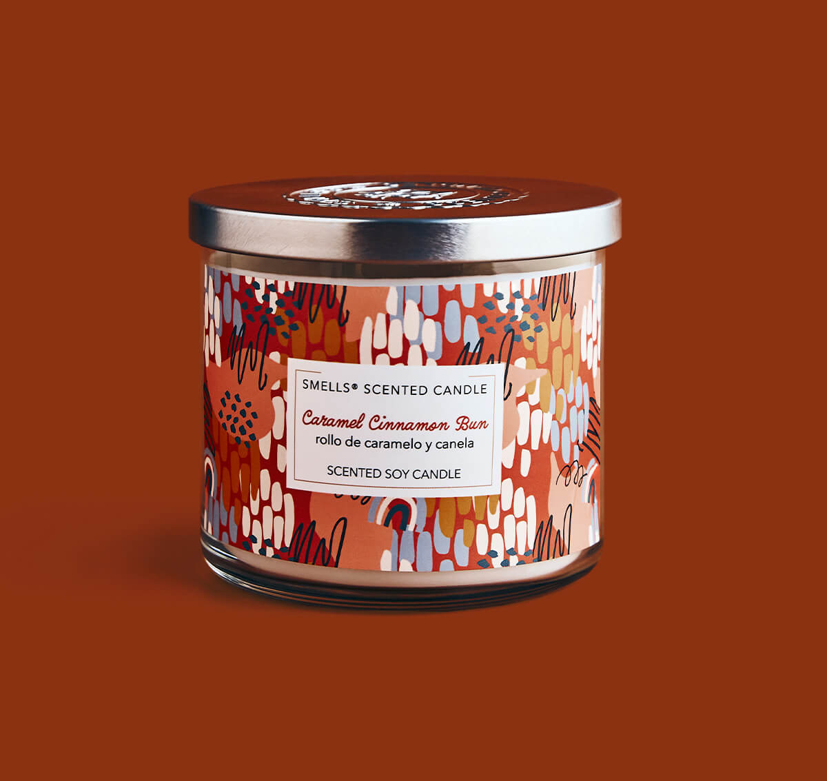 Caramel Cinnamon Bun 3-Wick Scented Candle, 16 oz