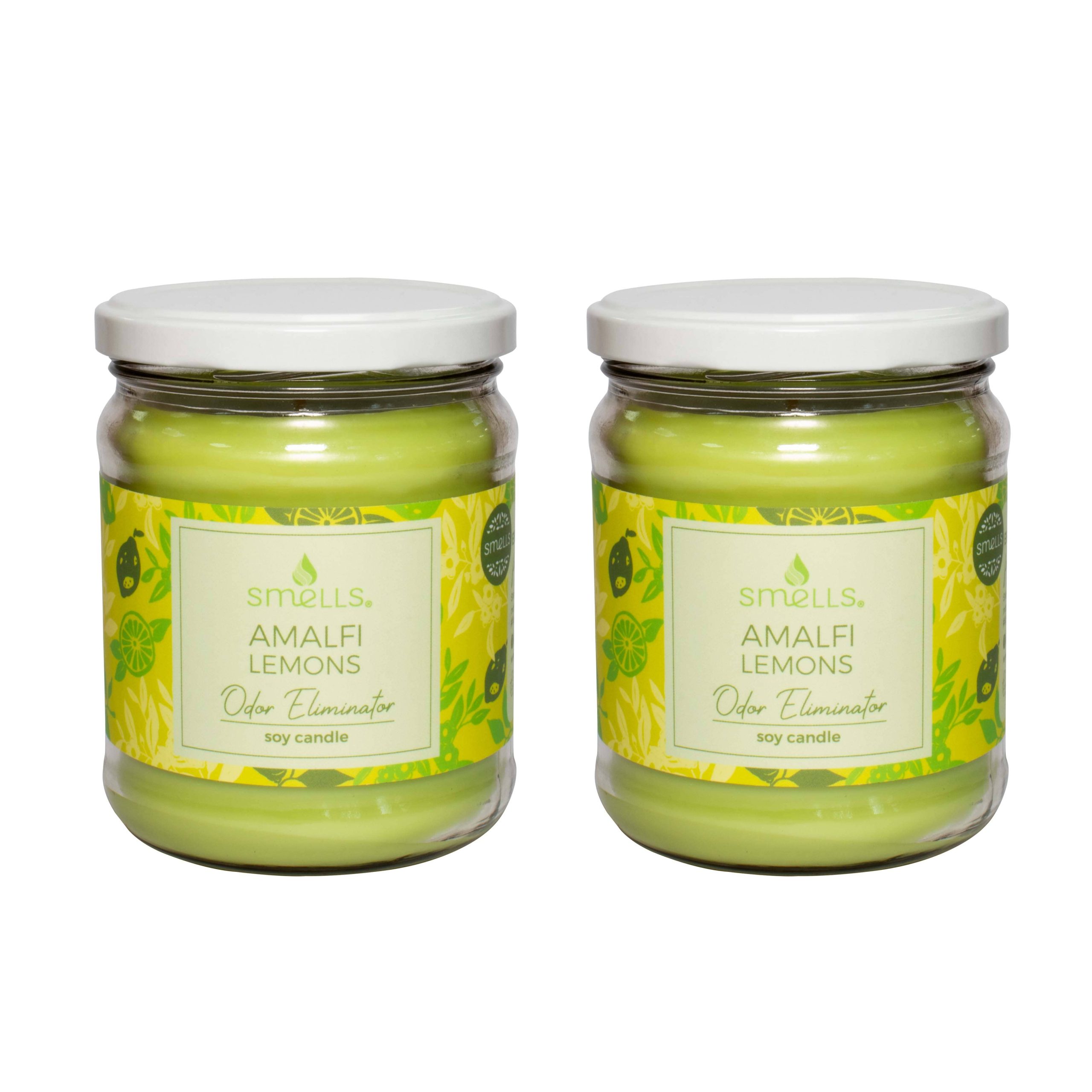Amalfi Lemons Odor Eliminator Scented Candle, 12 oz (2-PACK)