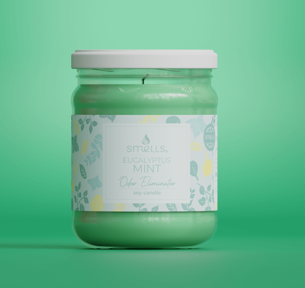 Eucalyptus Mint Odor Eliminator Scented Candle, 12 oz