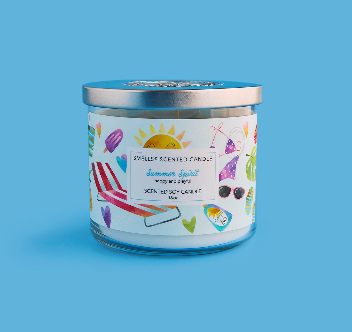 Summer Spirit 3-Wick Scented Candle, 16 oz