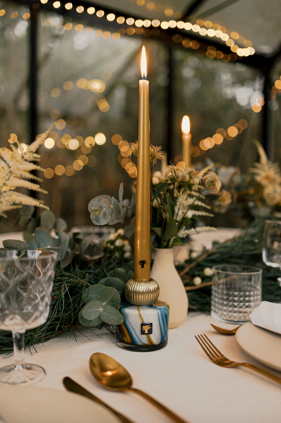 CANDLE HOLDER TWINS NIRVANA HOLY