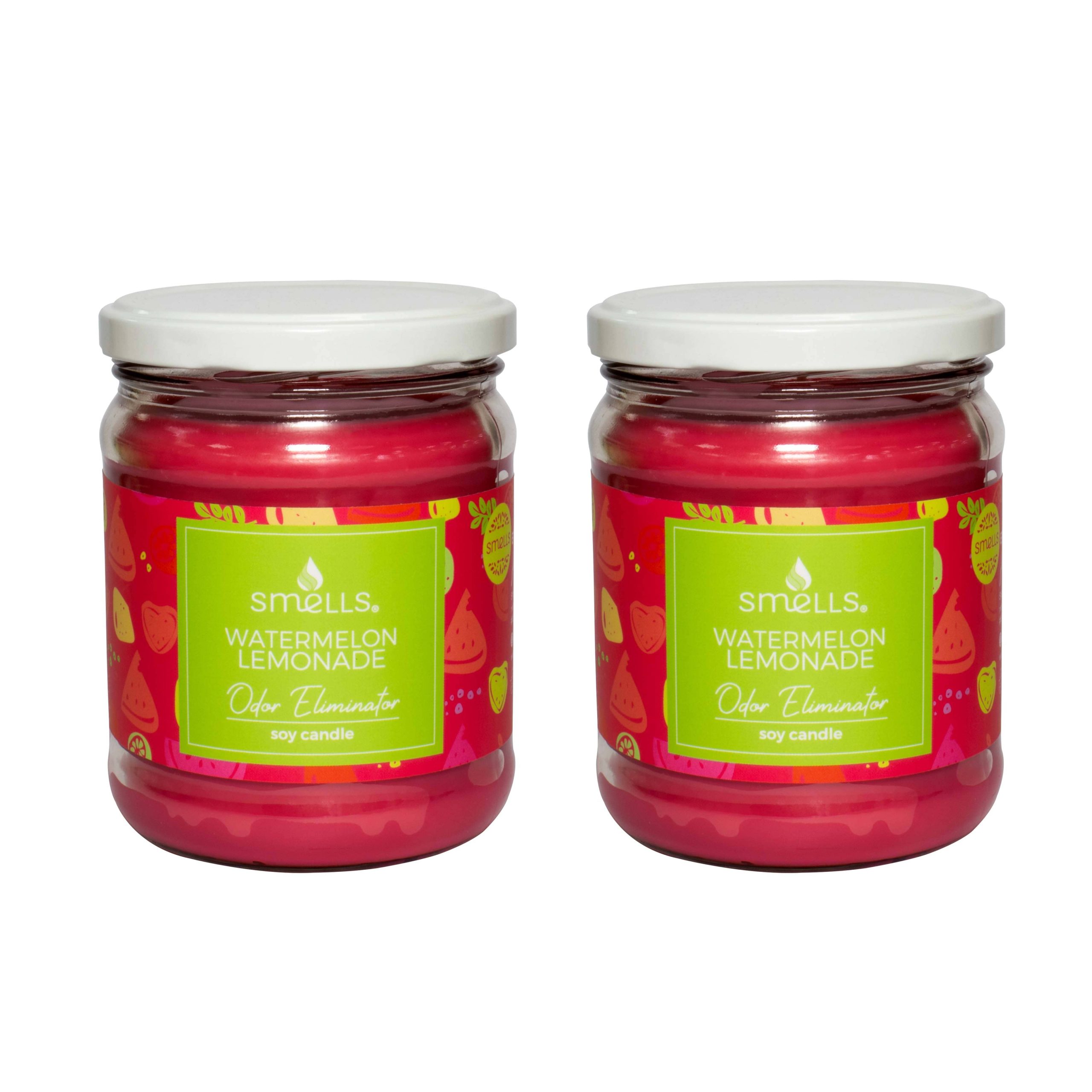 Watermelon Lemonade Odor Eliminator Scented Candle, 12 oz (2-PACK)