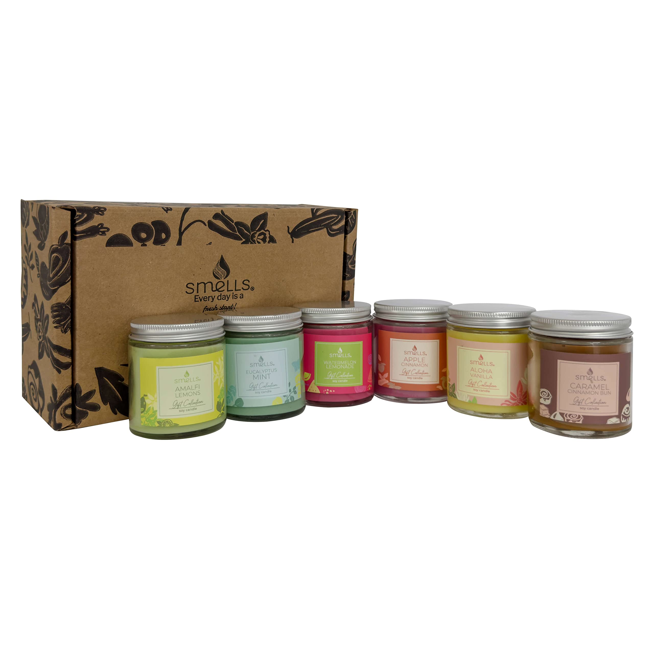 Celebration Gift Pack, 6 Relaxing 4 oz Scented Candles Included
