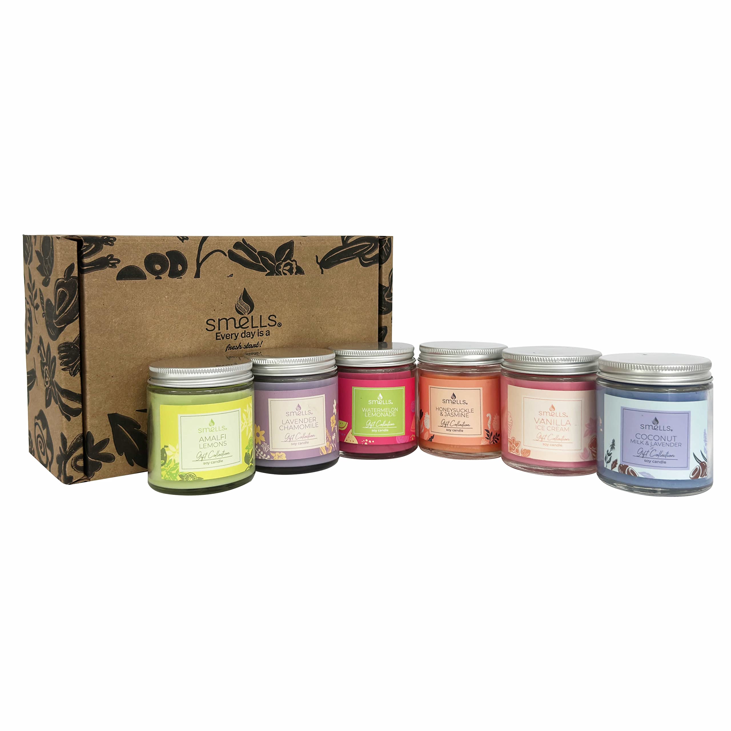 Celebration Gift Pack, 6 Sweet 4 oz Scented Candles Included